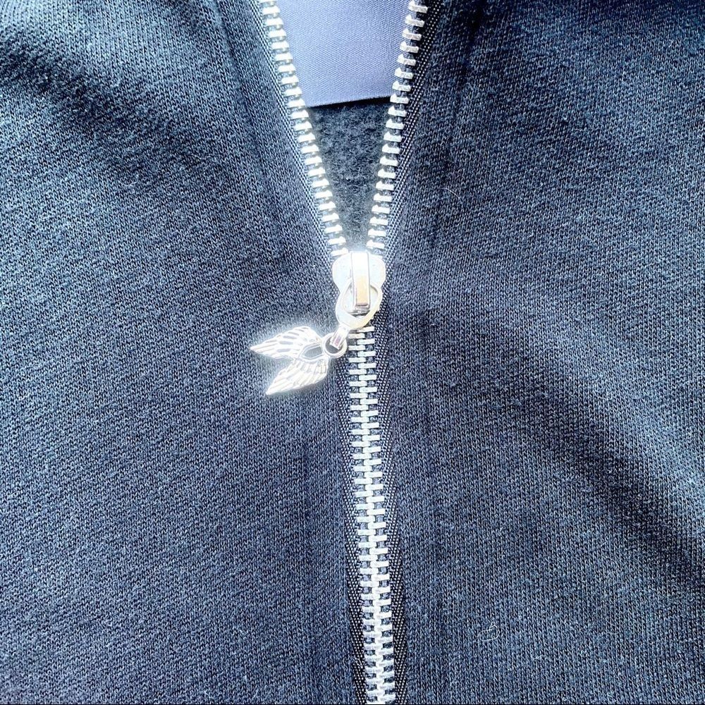 VS Black Full Zip Hoodie Sweatshirt Angel Bling XS - Picture 3 of 11